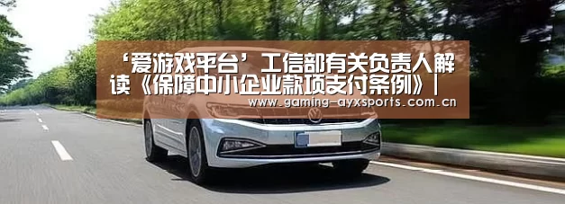 ‘爱游戏平台’工信部有关负责人解读《保障中小企业款项支付条例》|中小企业(图2) 爱游戏体育直播